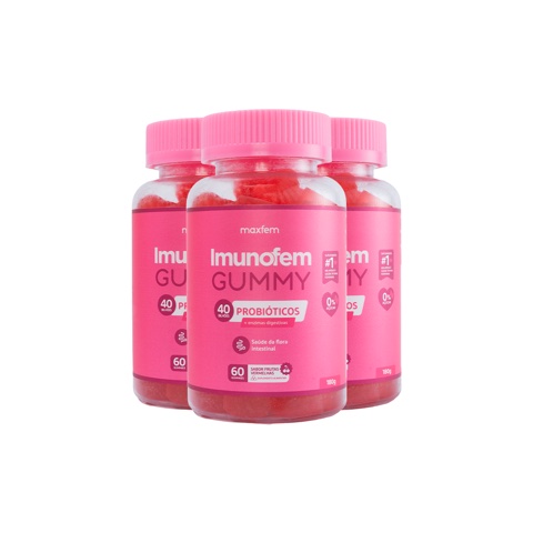 Imunofem Gummy — 3 frascos para 90 dias