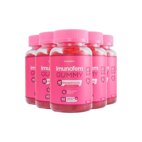 Imunofem Gummy — 5 frascos para 150 dias