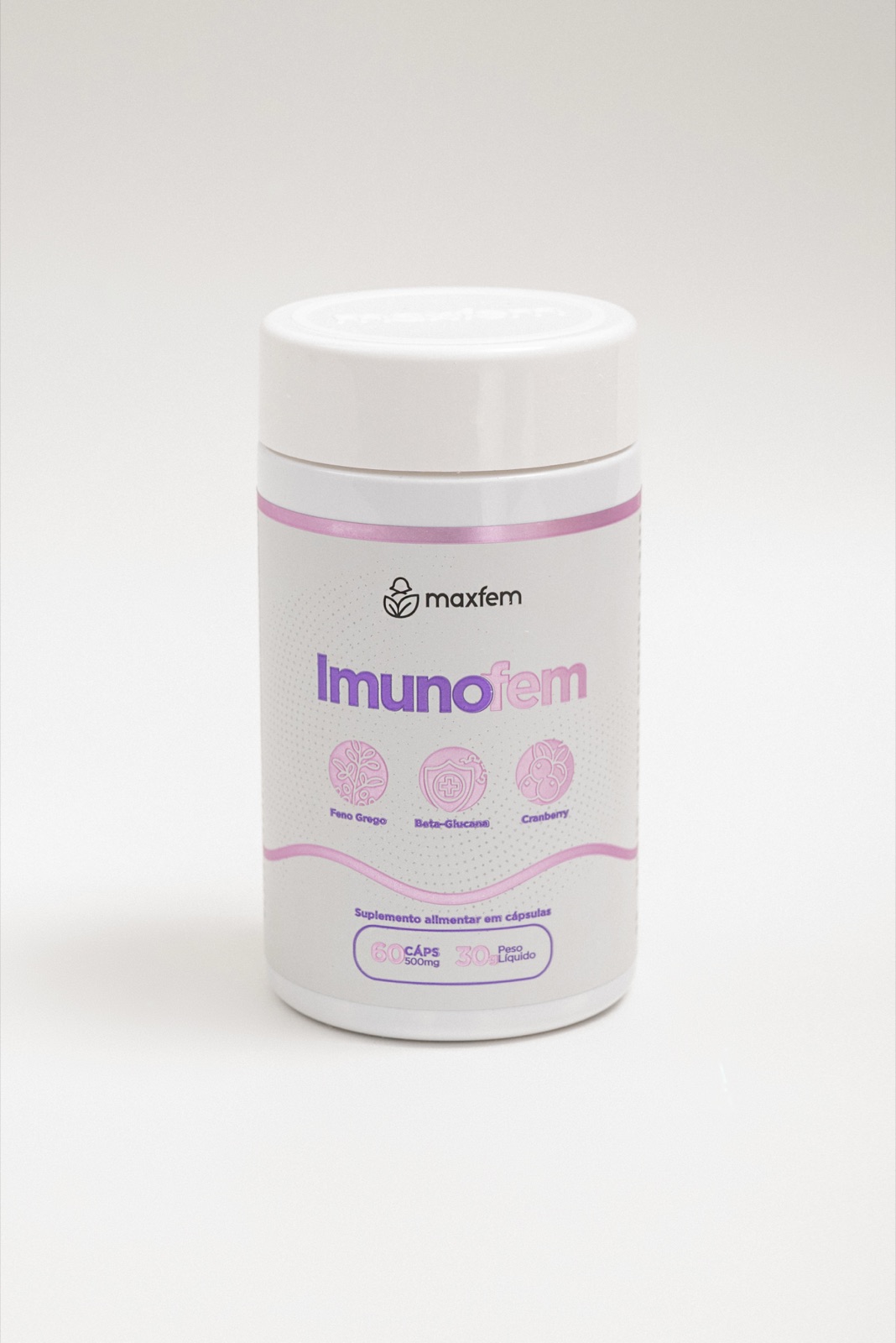 Frasco do Imunofem Maxfem — suplemento natural